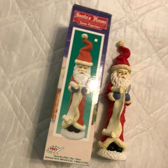 1995 Vintage Price Santas House Christmas Collection Santa checking‎ List - Picture 1 of 2